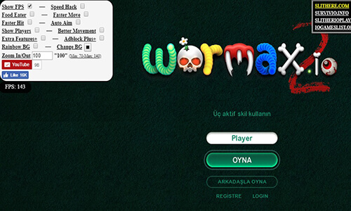 WORMAX2.IO jogo online gratuito em