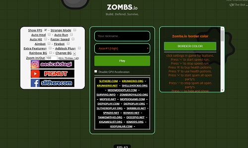 Zombs.io Hacks 